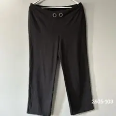 エクサーシオン パンツ ワイド L 黒 綿 ポリ ヨガ フィットネス 運動