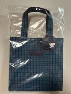 新品未開封タグ付き ファミリア familiar 縦型トートバッグ 小 青