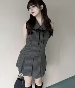 olive des olive ノースリーブシャツミニワンピース