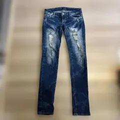 INGNI ダメージ加工デニムパンツ
