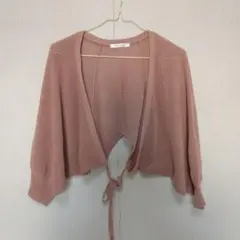 KHALITA ピンク ニットカーディガン