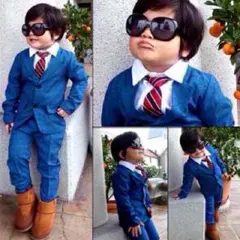 新品❗️ 95〜130㎝  95cm セットアップ 3点 キッズ スーツ 1.「