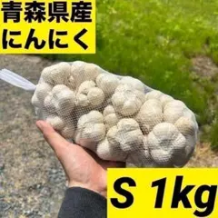 数量限定】新物 青森県産にんにく S 1kg 福地ホワイト 家庭用 加工用