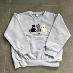 après les cours 猫刺繍 トレーナー 120