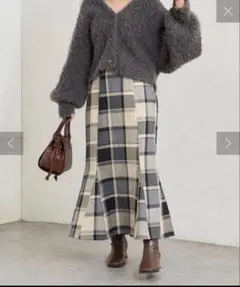 ナチュラルクチュール　ハイウエストマーメイドスカート　S