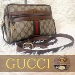 希少 2way GUCCI オールド グッチ GG柄 金具 ショルダーバック