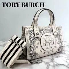 《入手困難》トリーバーチ ミニトートバッグ 2way エラ ペイズリー 未使用級