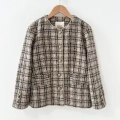 美品✨ジャーナルスタンダードレサージュ　BALLIツィード コンパクトジャケット