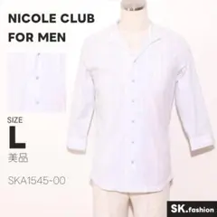 美品 NICOLE CLUB FOR MEN トップス シャツ　日本製生地　綿混