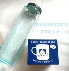【オサムグッズ】ミスド　パスタポット ※錆あり　&　ボス　マグカップ　ノベルティ