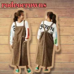 【WEB限定】ルーズジャンパースカート レオパード rodeocrowns 美品のサムネイル