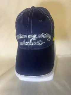 アダバット　ネイビーブルー刺繍キャップ