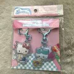 【限定】ちいかわ サンリオ ハチワレ ハローキティぷっくりったい キーホルダー