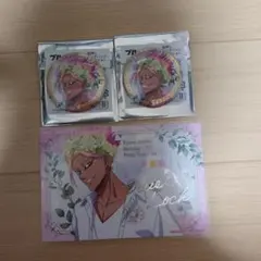 ブルーロック　flower crown　缶バッジ　士道