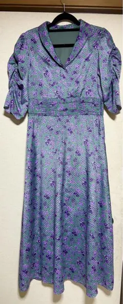 リリーブラウン lilybrown 春秋物 パフスリーブワンピース