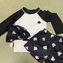 クローバー柄 ベビー水着セット 90cm