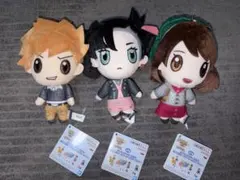 ポケモンマスターズ EX ぬいぐるみ～グリーン・ユウリ・マリィ　３種コンプセット
