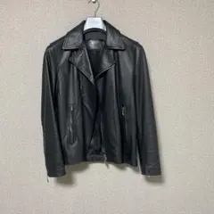 SILENCE 黒 ダブルライダースジャケット