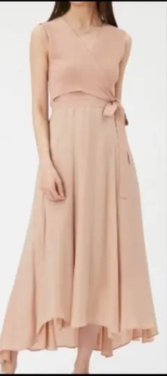 FRAY I.Dピンク カシュクルーニットワンピース