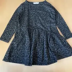 zara ヒョウ柄長袖ワンピース 122cm