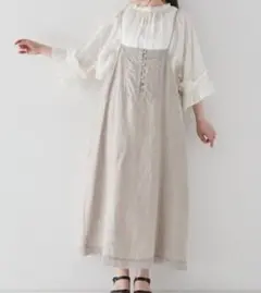 ネストローブ nest robe キャミワンピース ロング丈 リネン - メルカリ