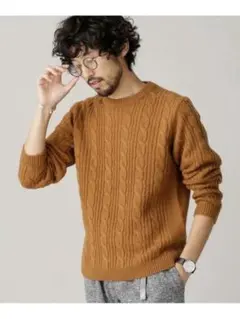 NANO UNIVERSE ケーブルニット