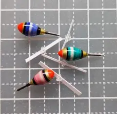 タナゴ浮子【極小】外通し型 トンボ付き 3点セット