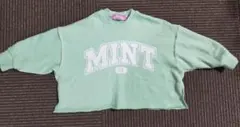 MINT キッズ カレッジスウェット トレーナー 尾形あい 80 ミント