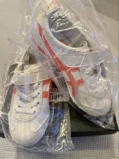 Onitsuka Tiger スニーカー 17.0cm ホワイト/オレンジ