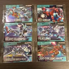 ガンプラパッケージアートグミ3 6枚セット キャノン ゲルググ 軍曹ザク