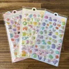 ボンボンドロップシール　ぷくぷくシール　3種セット