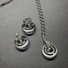 シルバー ネックレス イヤリングセット