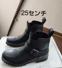 デイトナ サイドゴアブーツ 本革 HBS-008 ブラック 25.0cm