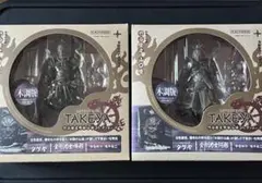 2体セット リボルテックタケヤ 金剛力士 阿形 吽形 木調版　仏像フィギュアのサムネイル