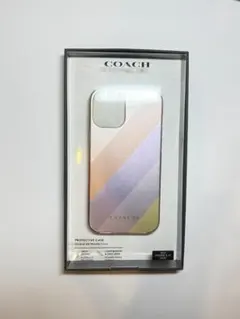 COACH iPhone 12 mini ケース パステルストライプ 新品未使用のサムネイル