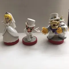 amiibo マリオ&ピーチ&クッパ【ウェディングスタイル】　3点まとめ売り