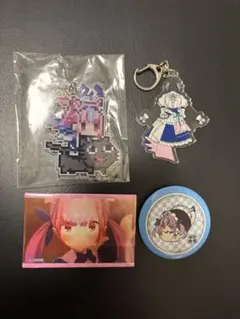 湊あくあ　三周年記念　アクリルキーホルダー　Aquacat. などまとめ売り