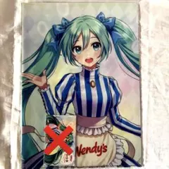 初音ミク × Wendys ウェンディーズ　クリアファイル　セット