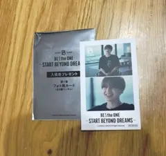 BE:FIRST BE:the ONE入場者特典 フォト風カードMANATO