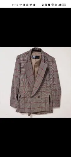 チェック テーラードジャケット