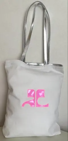 courreges （クレージュ） ピンクロゴのトートバッグのサムネイル