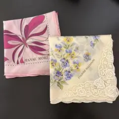２枚セット　ハンカチ　ハナエモリともう1点//ニナリッチ　ランバンお好きな方にも