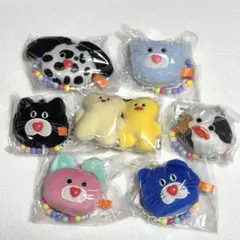 mojojojo ビーズチェーン付きフェイスマスコット　全種セット+おまけ付き