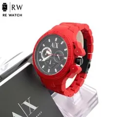 8-1262 ARMANI EXCHANGE AX1189 クォーツ腕時計レッドのサムネイル