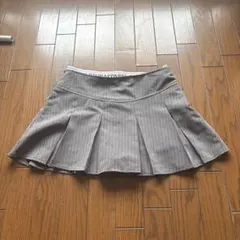 SCULPTOR ミニスカート プリーツ グレー ストライプのサムネイル