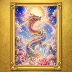 金龍宝珠瑞耀 龍神様 開運特級呪物絵画 風水 スピリチュアル 宝くじ