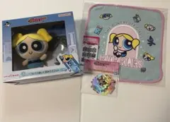 パワーパフガールズ　C賞　バブルス　ぬいぐるみマスコット　ステッカーコレクション