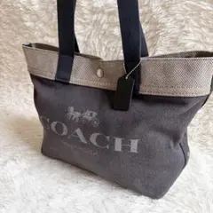 COACH コーチ　トート　バッグ　デニム　A4サイズのサムネイル