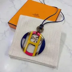 未使用✨ エルメス Hエキップ ネックレス バッファローホーンのサムネイル