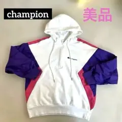 Champion フード付きパーカー ホワイト　Ｌ